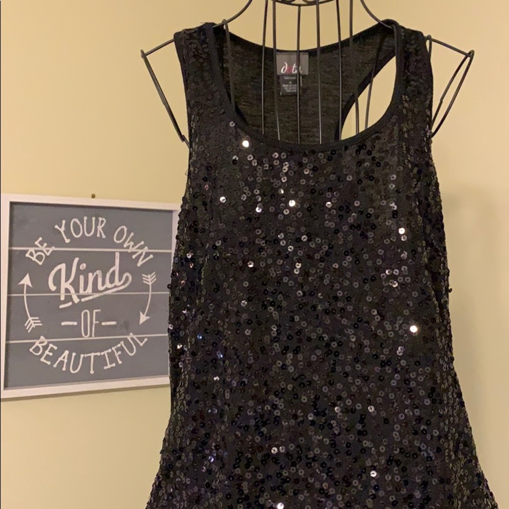 Sequined Tank Top